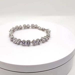 Brilliant Tennis Bracelet With Dazzling Large Cz Stones
